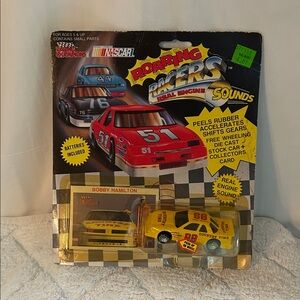 Bobby Hamilton racing car & trading card 1991